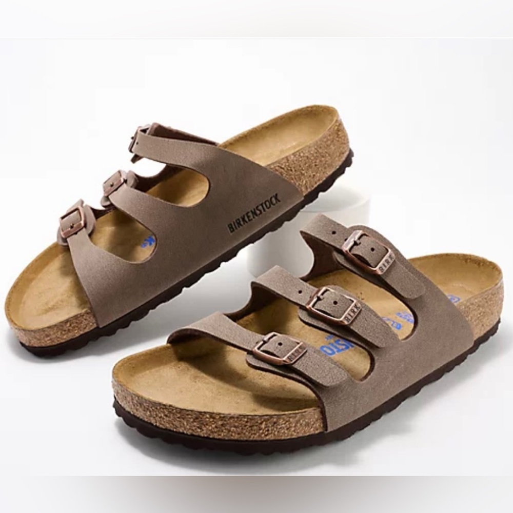 NIB✨Birkenstock Women’s Three-Strap Comfort Soft Footbed Slide Sandal- Florida